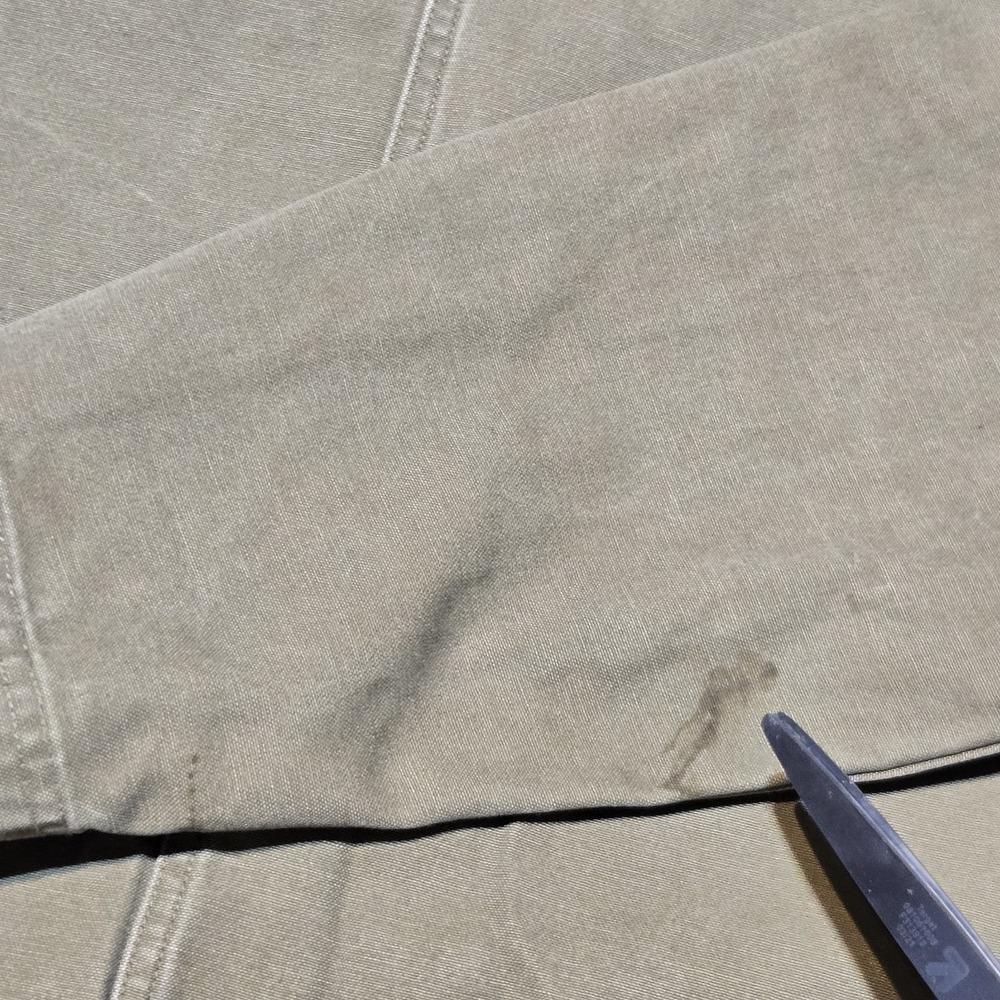 Y2K OshKosh Chore Jacket Mens Large Olive Canvas Workwear Utility Barn Coat - Picture 5 of 10